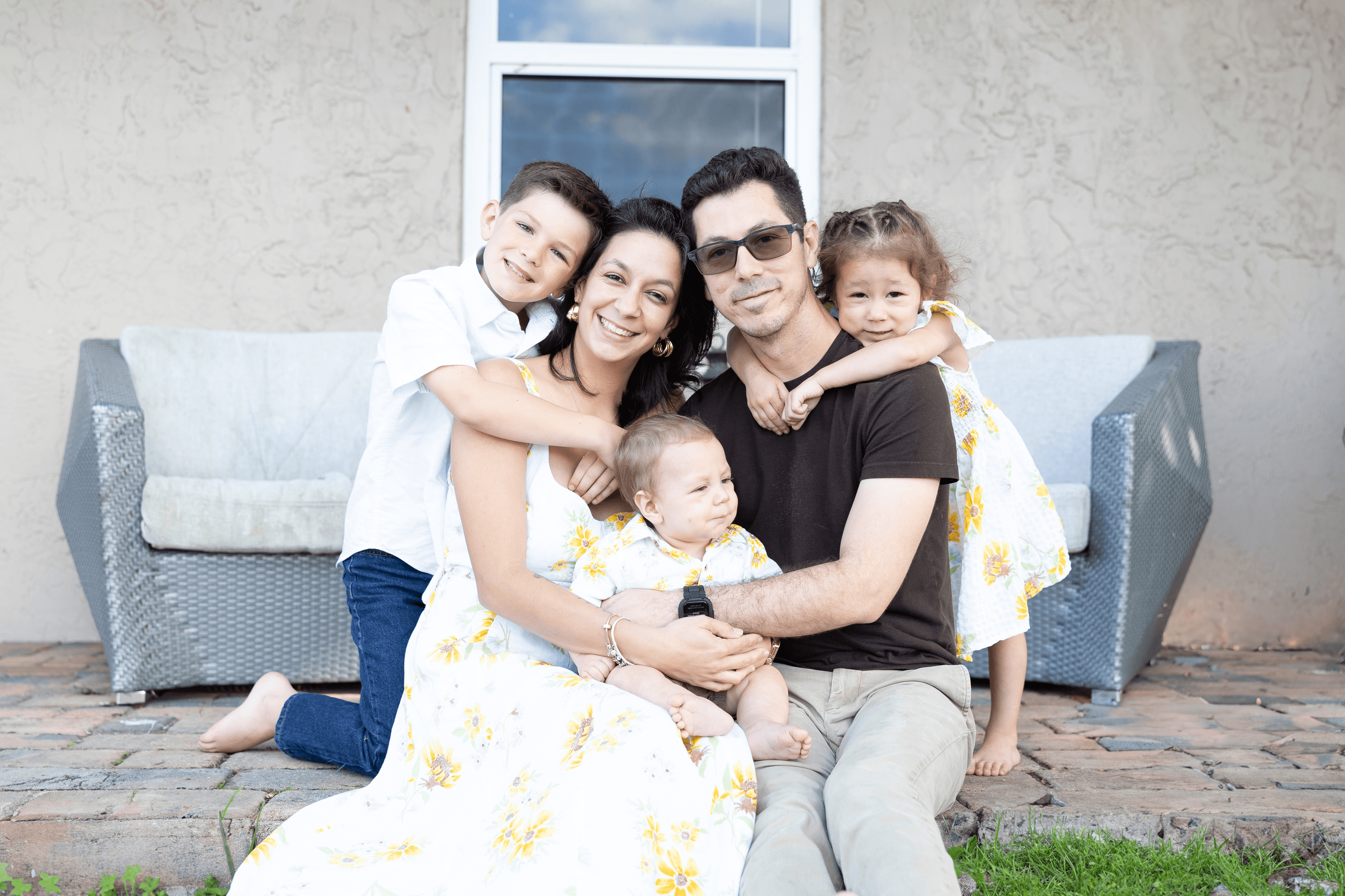 Stephanie with her family