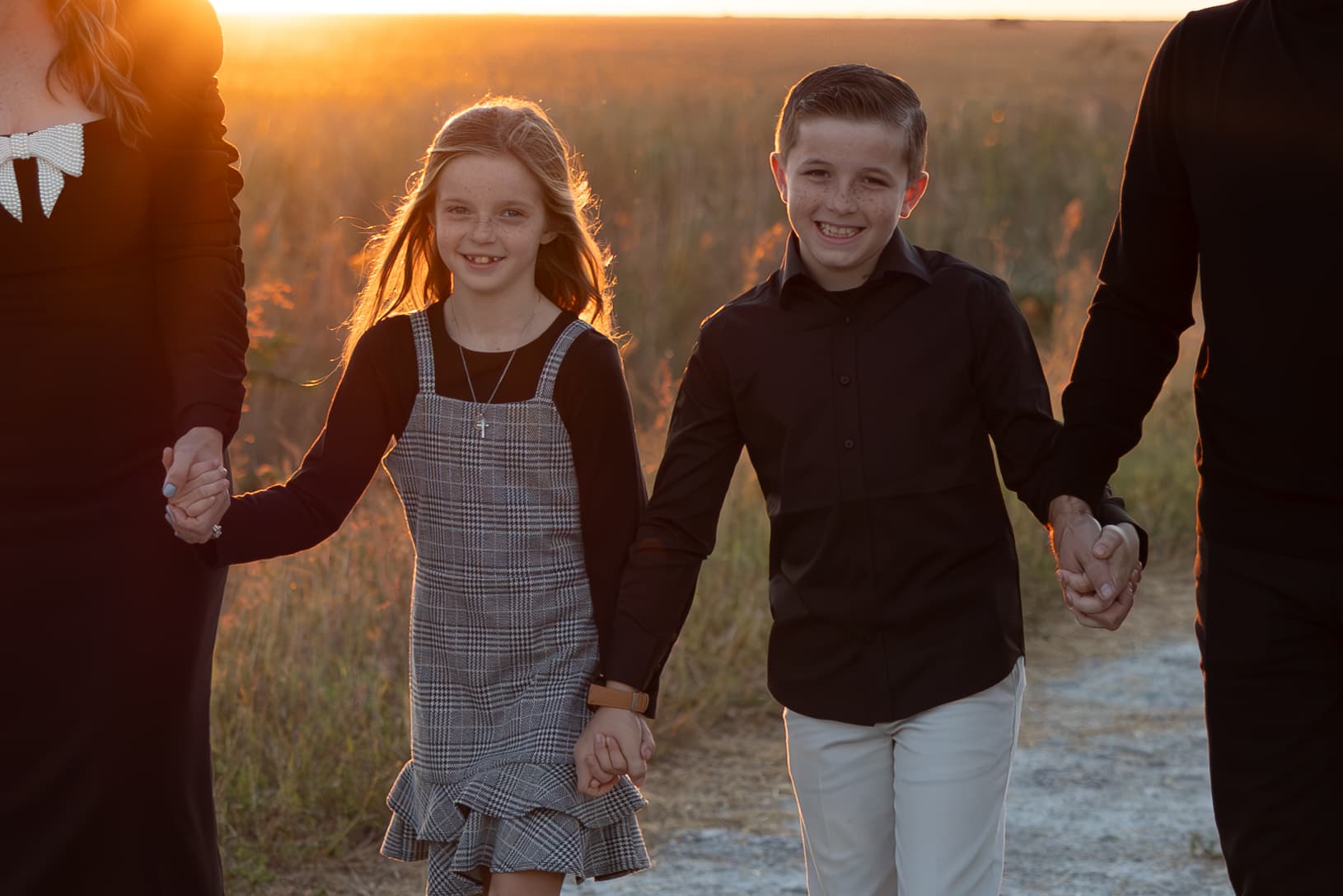 Extended sunset family session