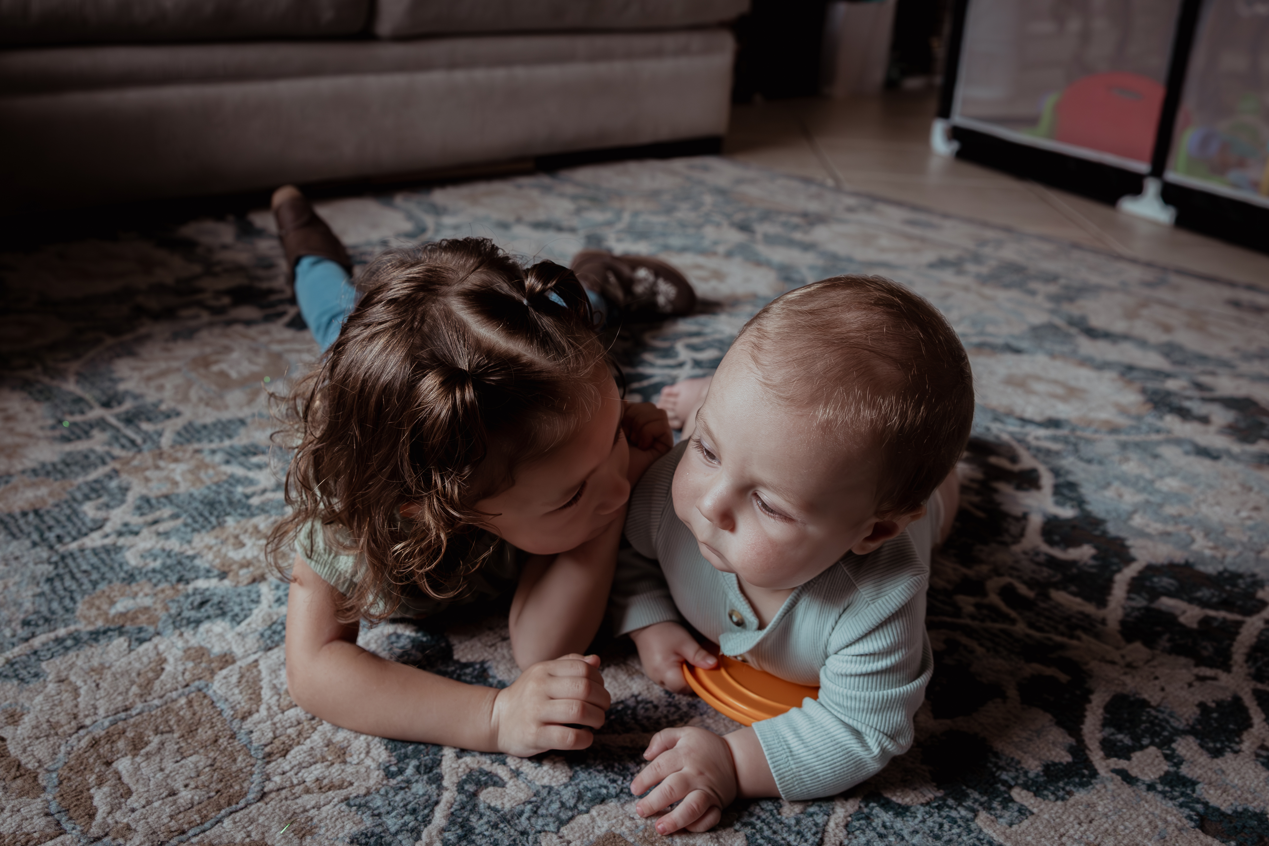 Siblings Playing